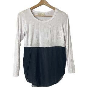 NWT Nicki Minaj Long Sleeve Black & White Top Sz S